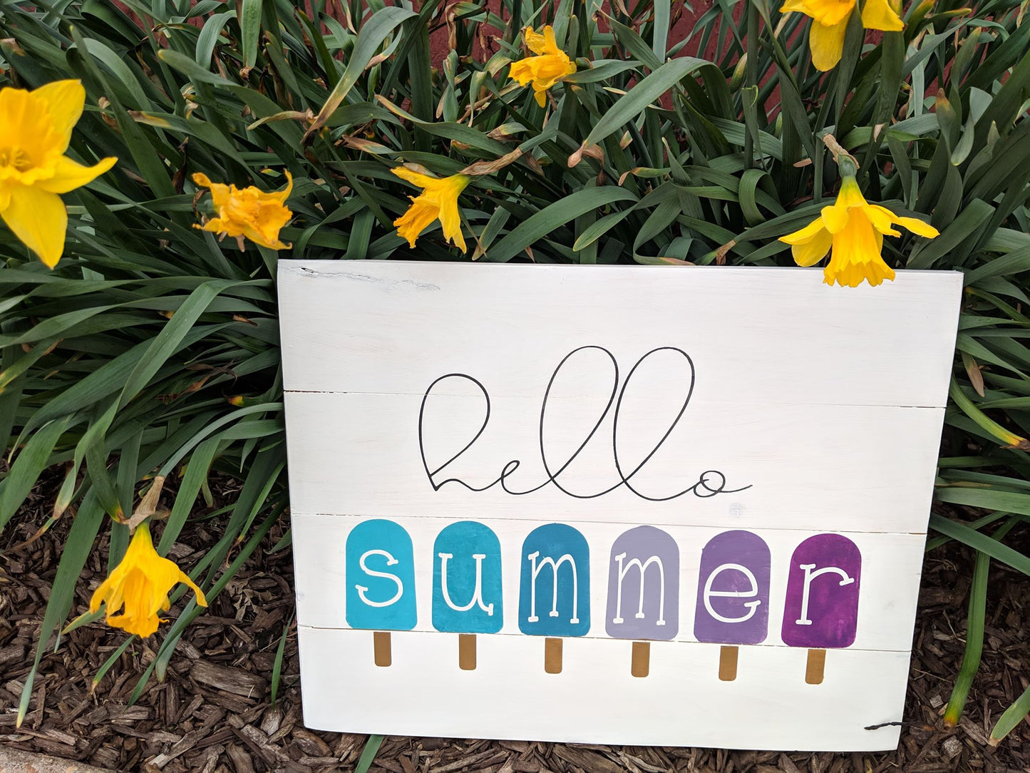 Hello Summer popsicles