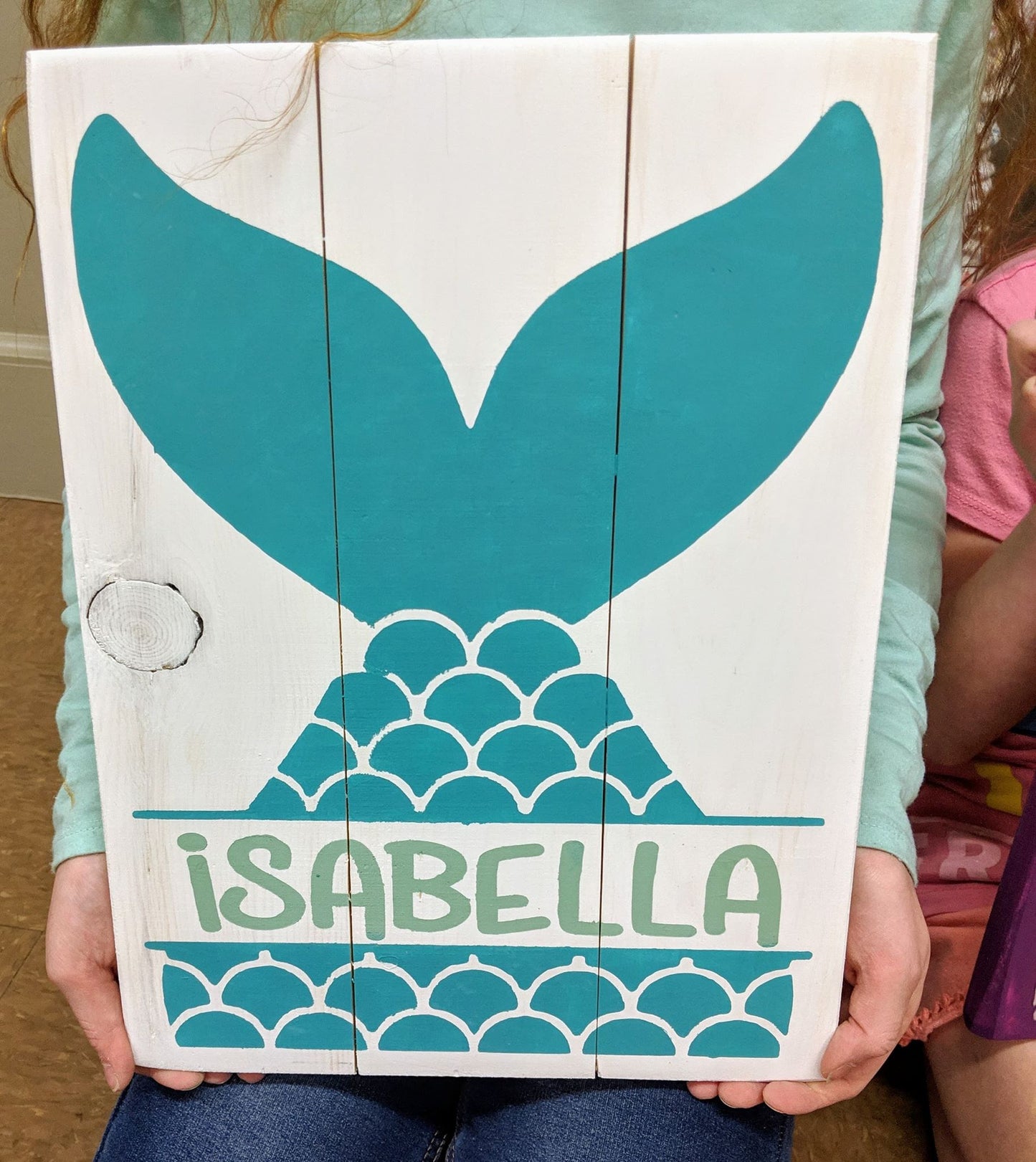 Mermaid tail with name