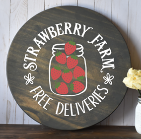 Strawberry farm ROUND