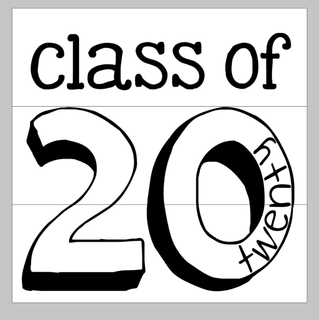 Class of (graduation year) hollow