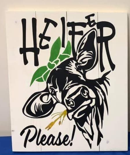 Heifer Please with cow