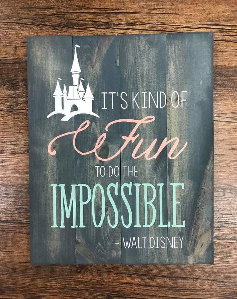 It's kind of fun to do the impossible