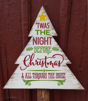 Christmas Tree - Twas the night before Christmas and all through the night