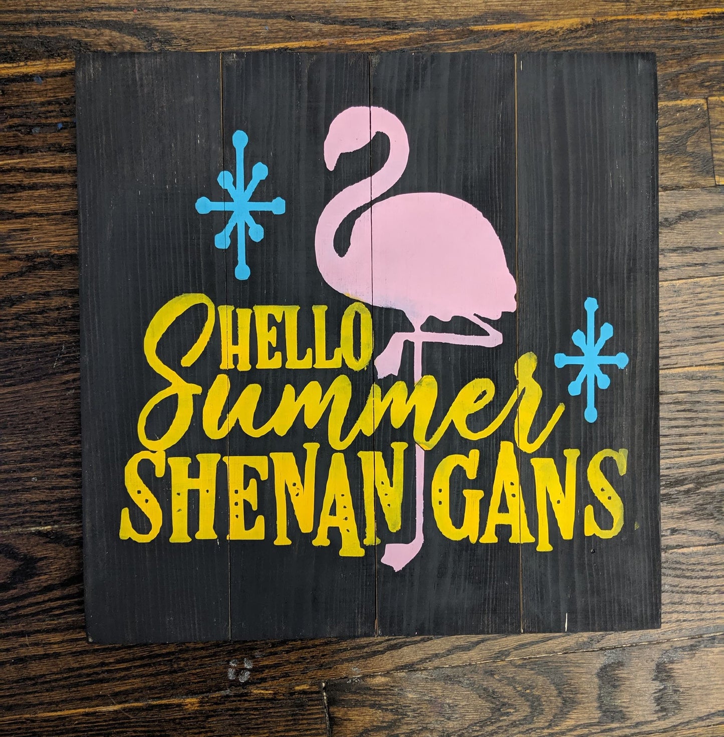 Hello summer shenanigans with flamingo