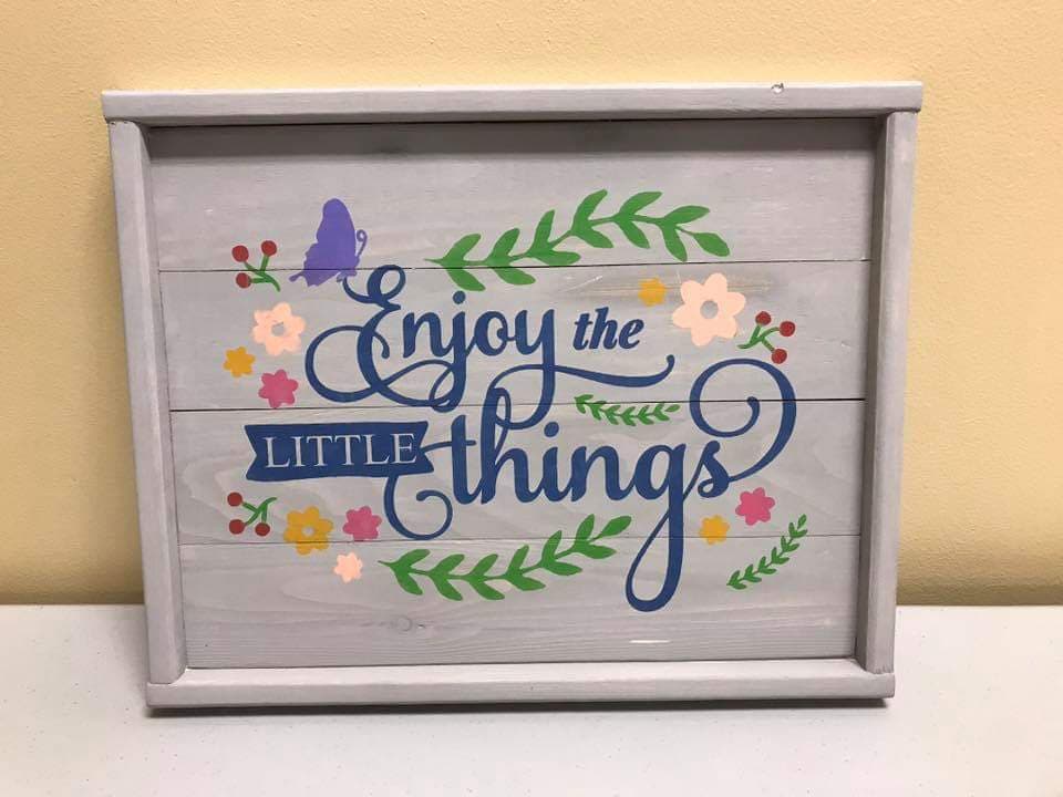 Enjoy the little things with floral and butterfly