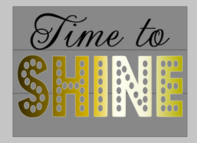 Time to shine WITH DOTS