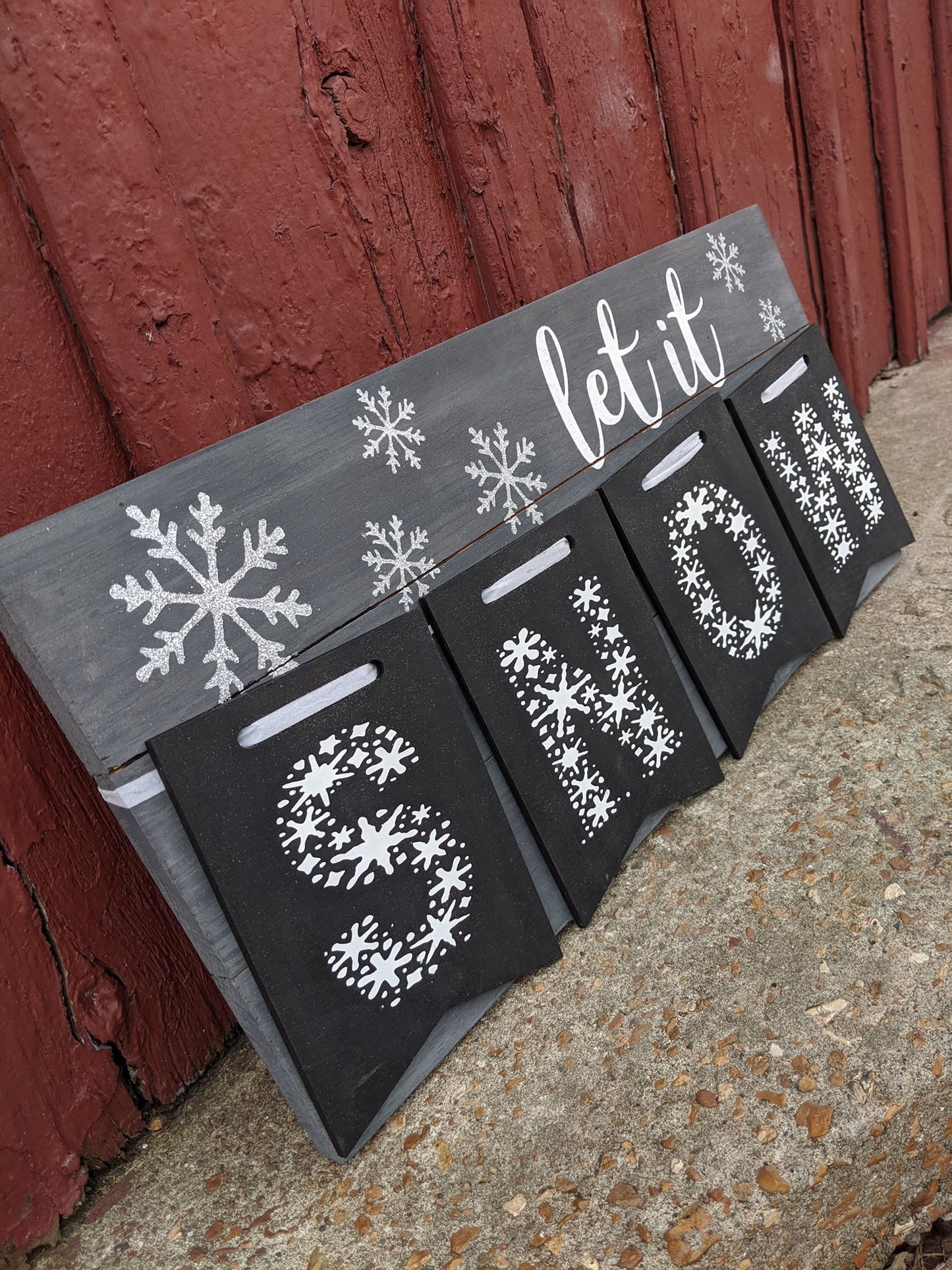 3D Banner Let it snow