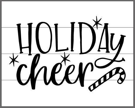 Holiday cheer with candy cane and stars