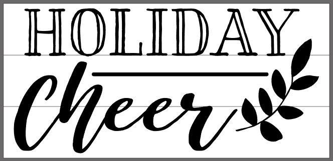 Holliday cheer with leaf