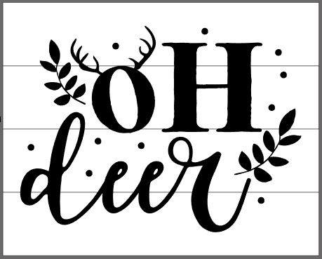 Oh deer with anlers on O