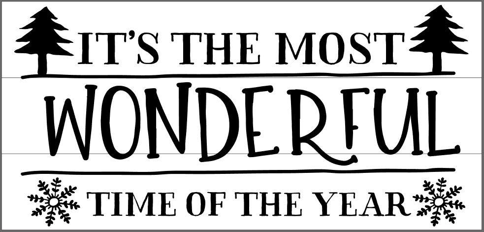 It's the most wonderful time of the year with trees and snowflakes