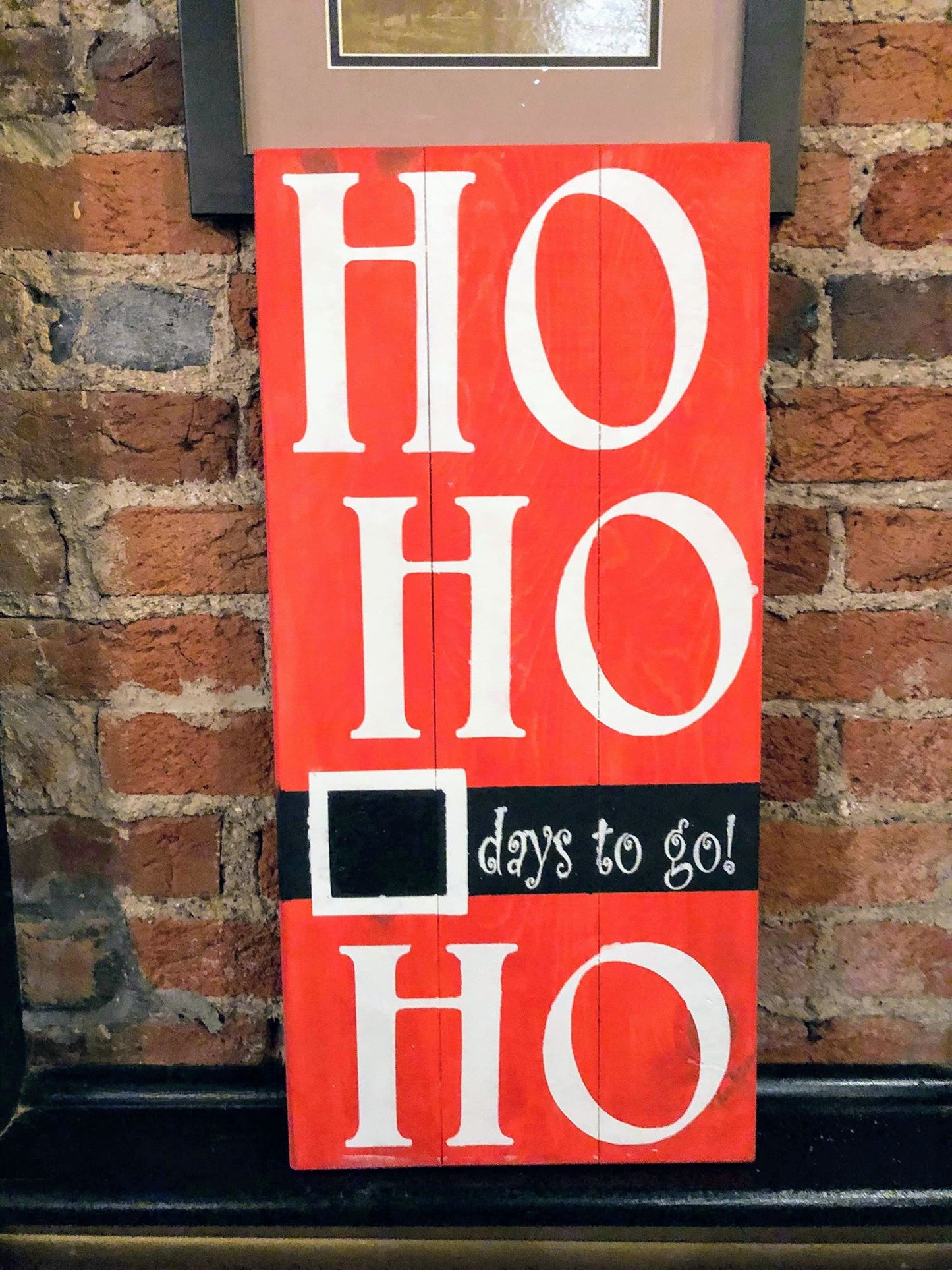 Ho Ho Ho days to go - chalkboard