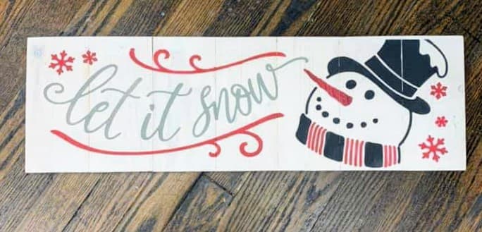 Let it snow with snowman