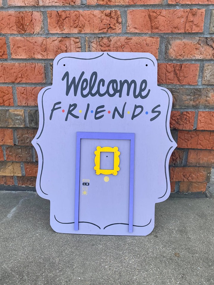 Door hanger Scalloped FRIENDS door