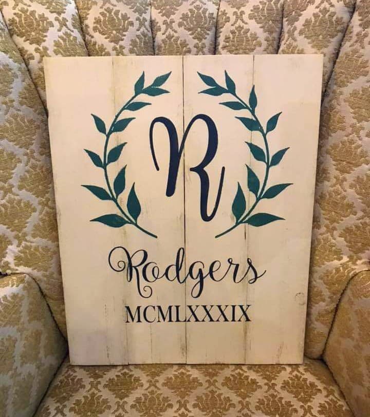 Last name-roman numerals est date with vine