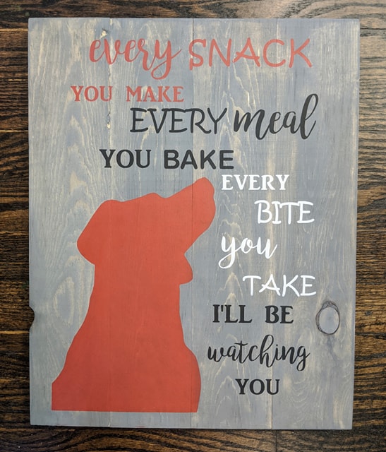 Every snack you make every meal you bake every bite you take i'll be watching you