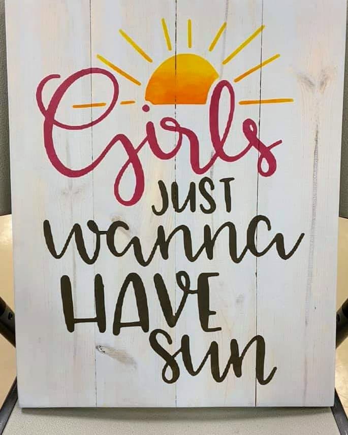 Girls just wanna have sun
