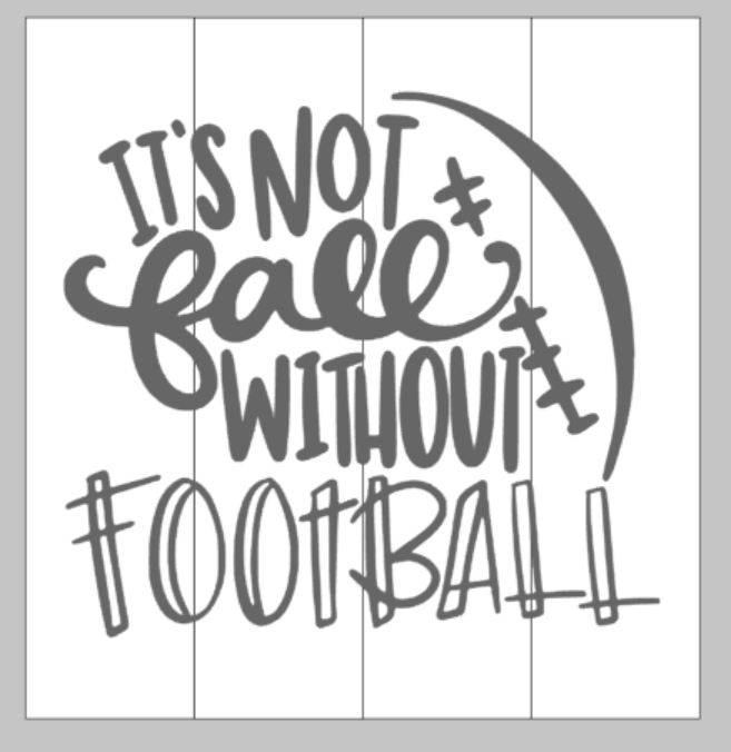 It's not fall without football