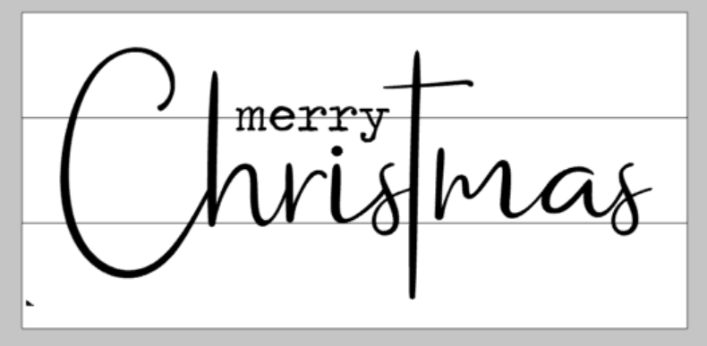 Merry Christmas with cross