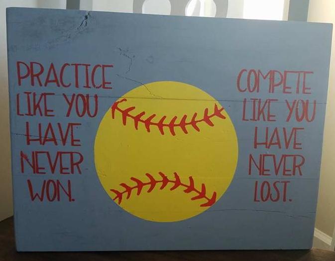 Practice like you have never won with baseball