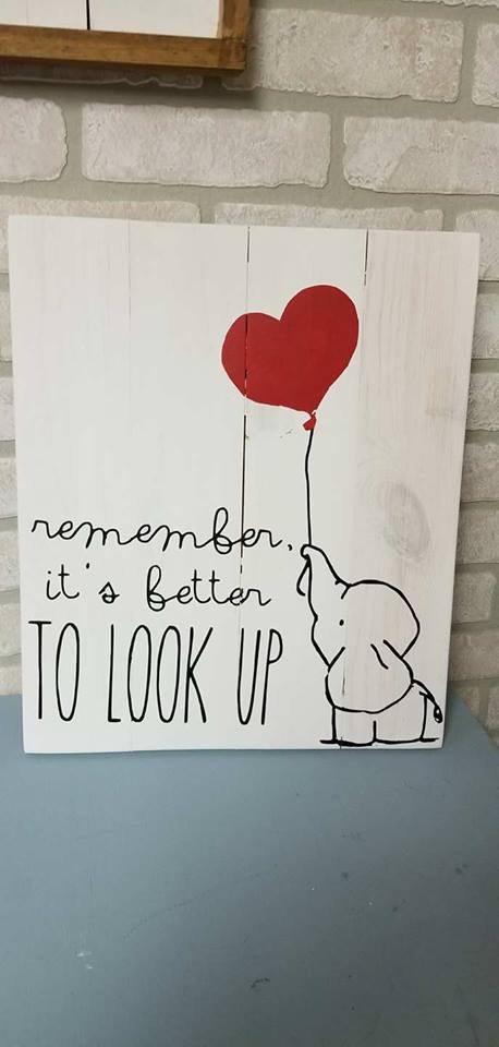 Remember its better to look up
