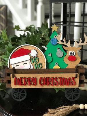 3d Interchangeable Wagon INSERTS - Christmas & Winter