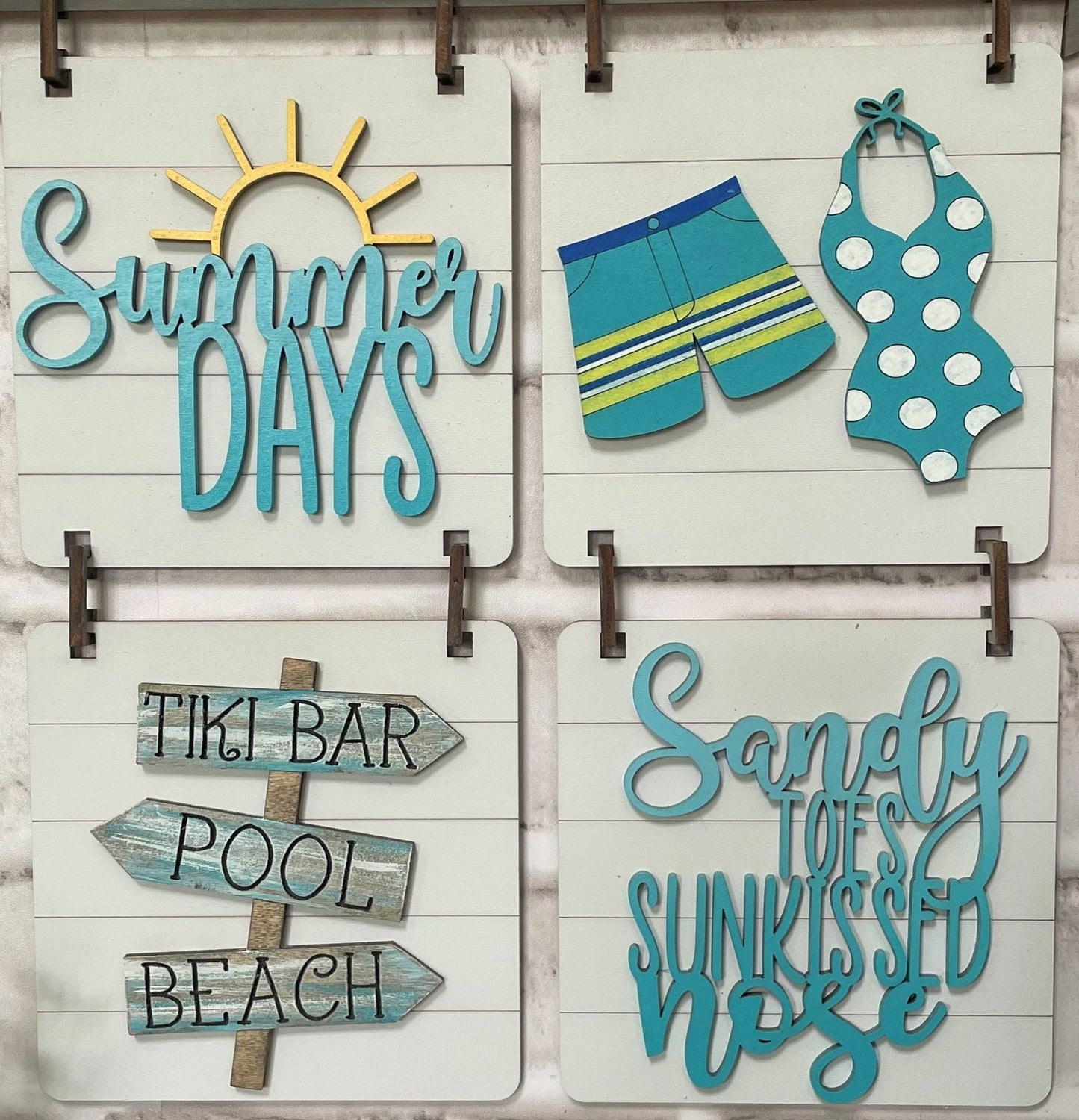 3D Interchangeable Square INSERTS ONLY - Summer