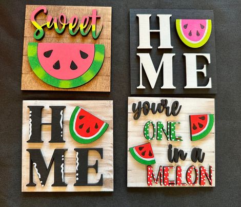 3D Interchangeable Square INSERTS ONLY - Summer