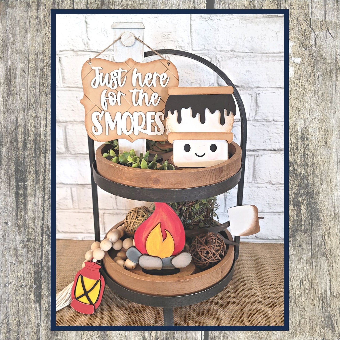 3D Tiered Tray Decor - Just for the Smores