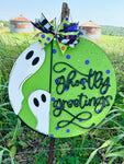 3D Door hanger - Ghostly Greetings with Ghost