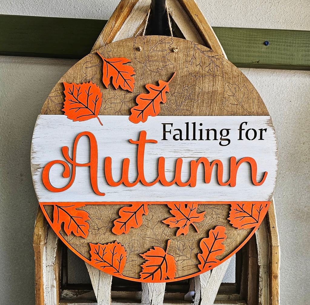 3D Door hanger - Falling for Autumn