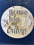 3D The Ocean tides are calling with Turtle
