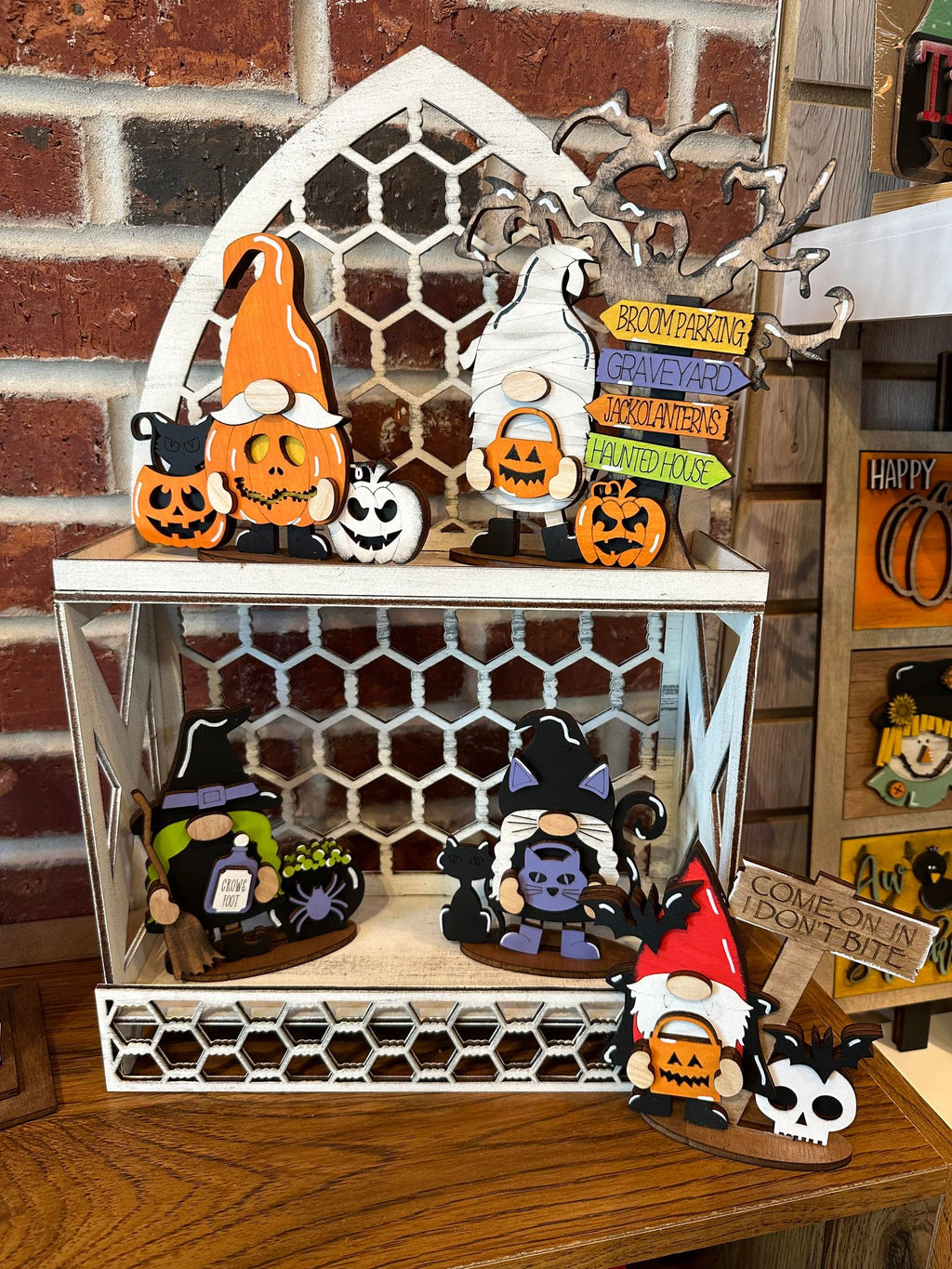 3D Halloween Standing Small Gnomes