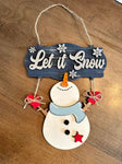 3D Mini hanger - Let it snow with Snowman