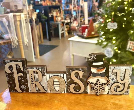 3D Standing Frosty Display