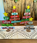 3D Word Tiered Christmas Tree