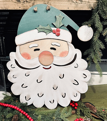 3D Door hanger - Happy Santa Claus