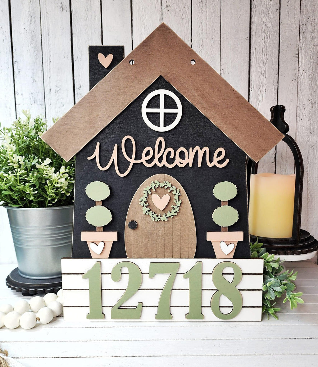 3D Home - Welcome with House Number