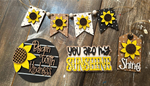 3D Tiered Tray Decor - Sunflower you are my sunshine