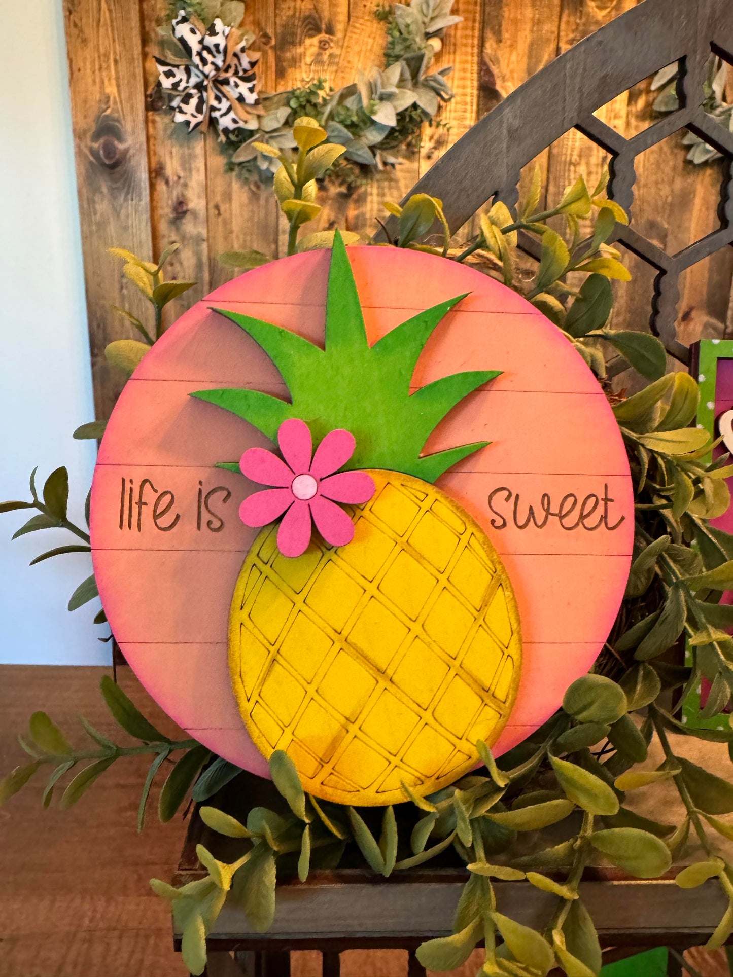 3D Tiered Tray Decor - Pineapple