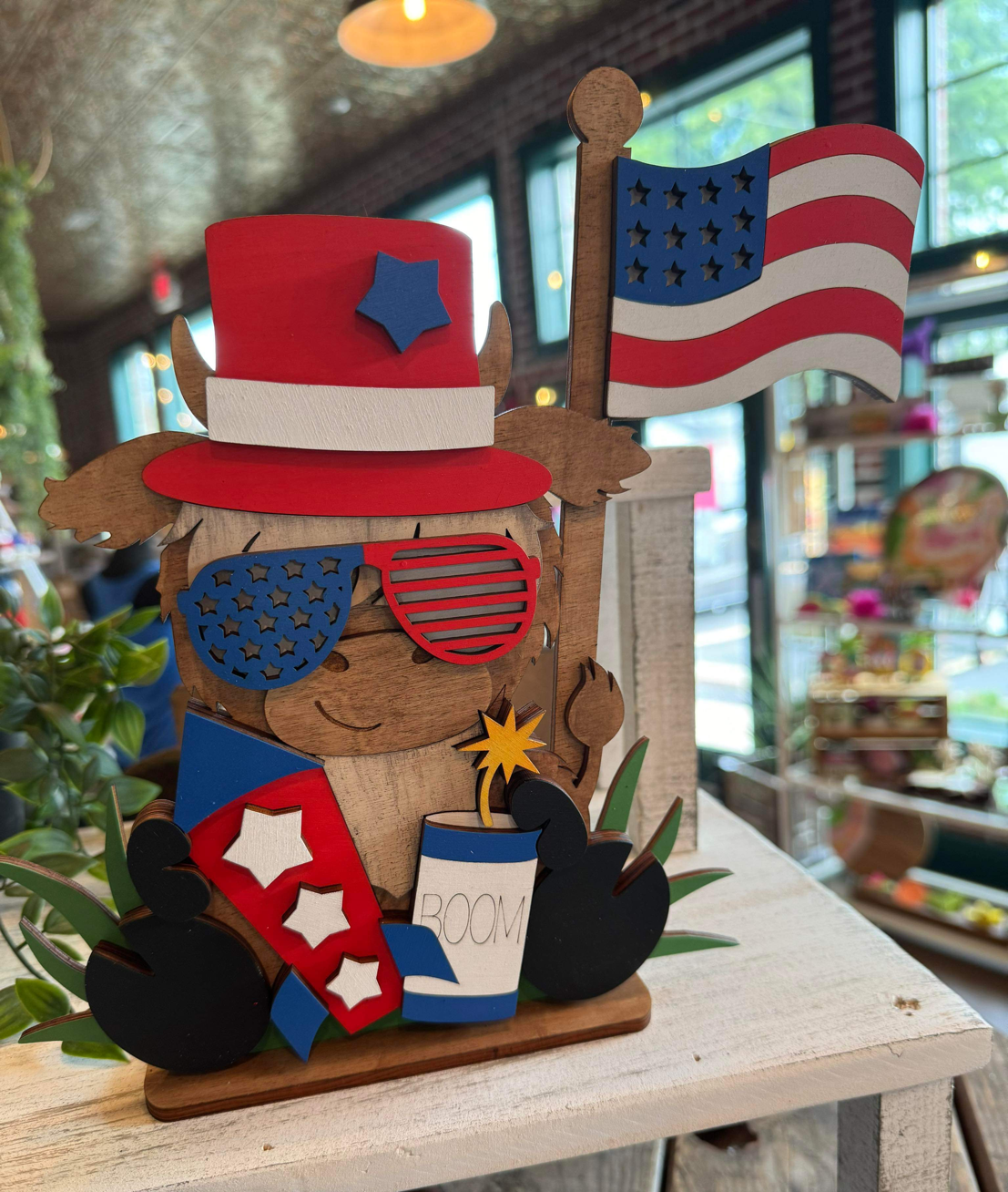 3D Patriotic Cow