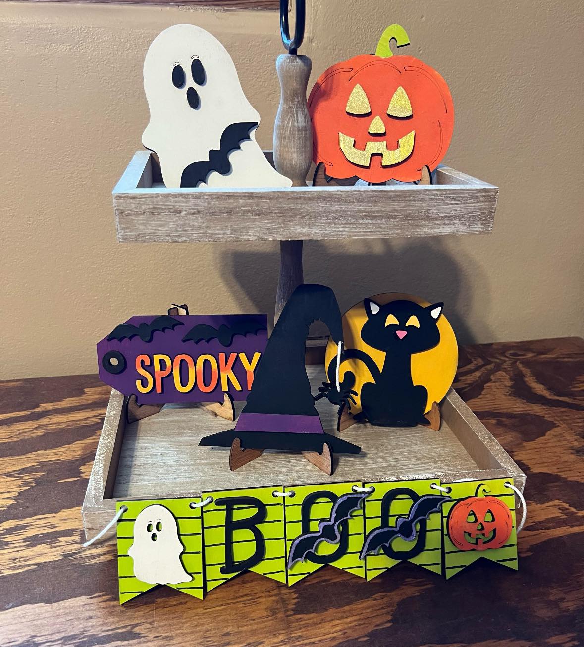 3D Tiered Tray Decor - Halloween