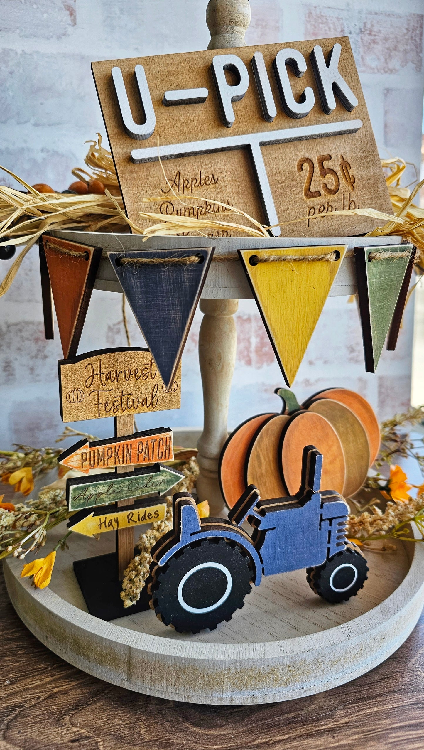 3D Tiered Tray Decor - Harvest Festival