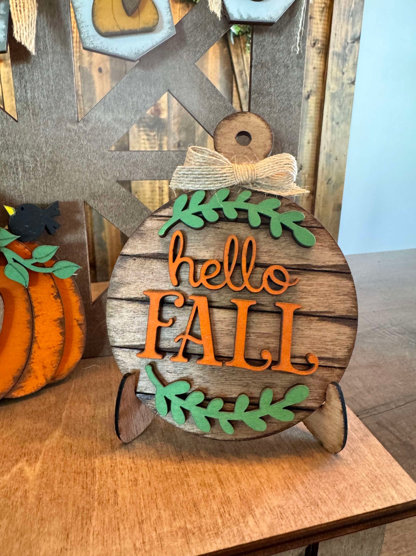 3D Tiered Tray Decor - Farm Fresh Pumpkins