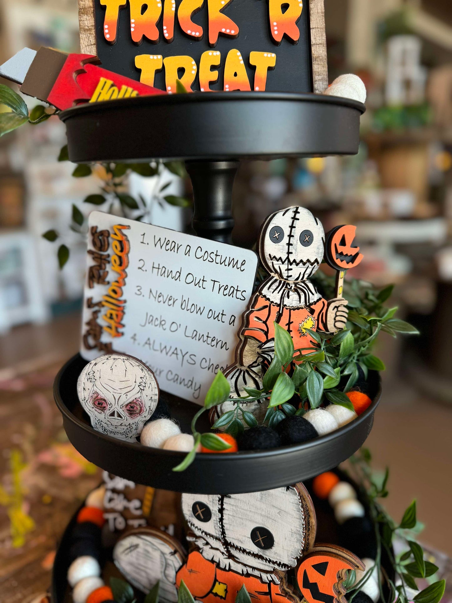 3D Tiered Tray Decor - Trick 'R Treat