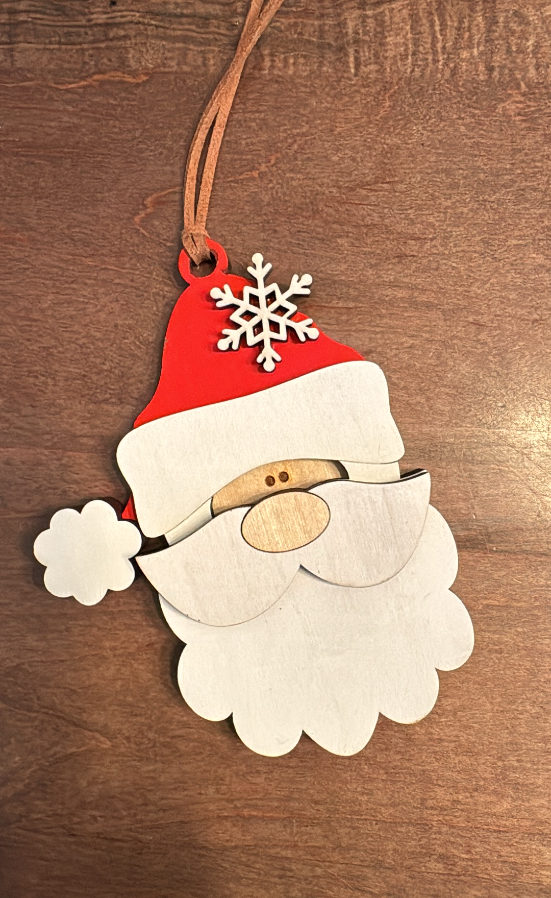 Ornament- Santa with Snowflake