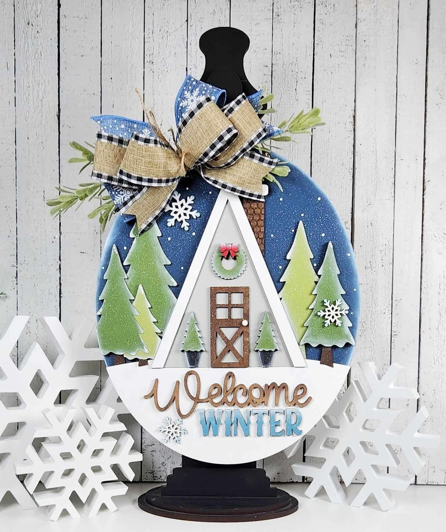 3D Mini hanger - Welcome Winter Cottage