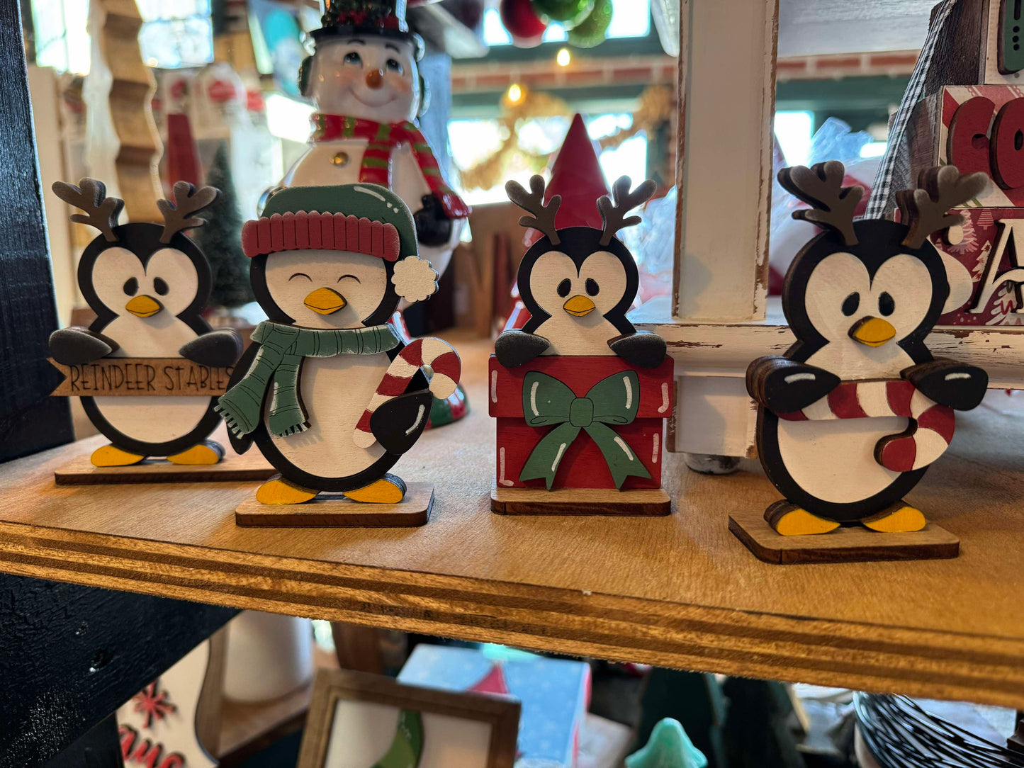 3D Standing Christmas Penguin Displays