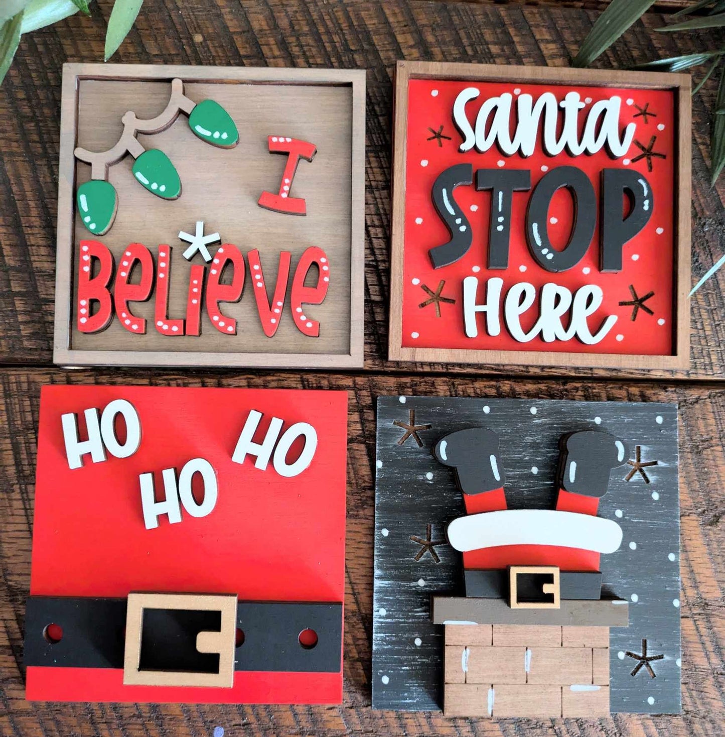 3D Interchangeable Square INSERTS ONLY - Christmas and Winter