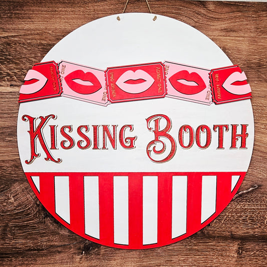 3D Door hanger Kissing Booth Admit One